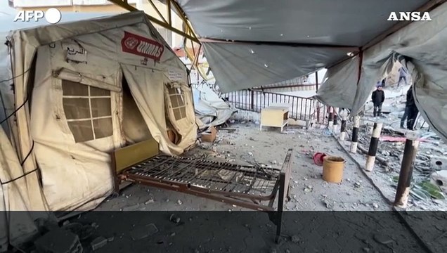 Colpito l'ospedale Battista a Gaza City, distrutto il pronto soccorso