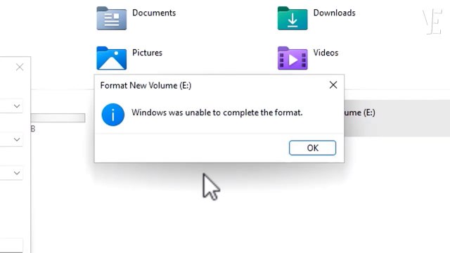 How to solve windows was unable to complete the format (sd card , pen drive)