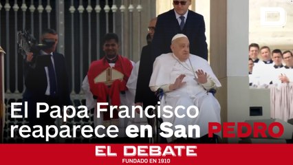 «¡Buen Domingo de Ramos y buena Semana Santa!»: Francisco reaparece en San Pedro