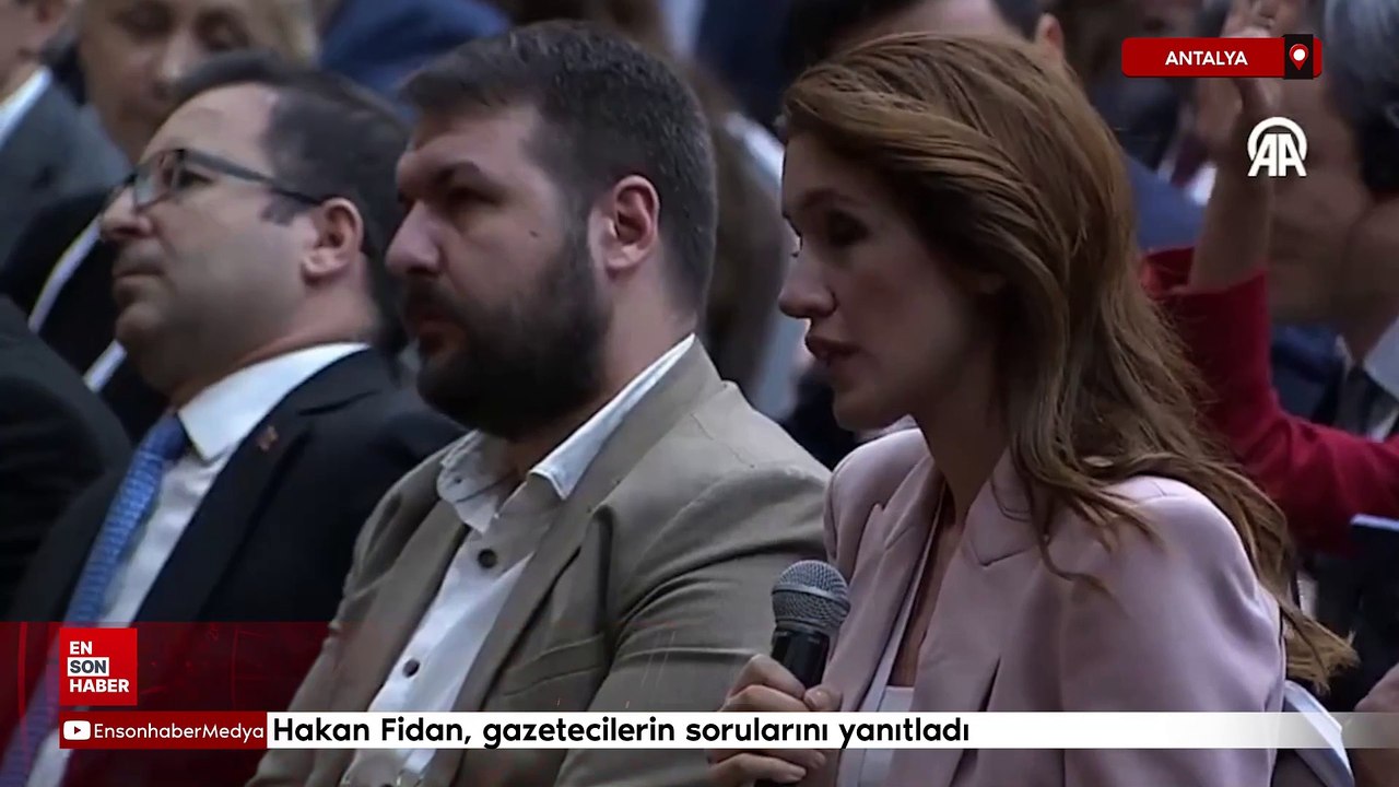 Hakan Fidan, Antalya Diplomasi Forumu'nda gazetecilerin sorularını yanıtladı