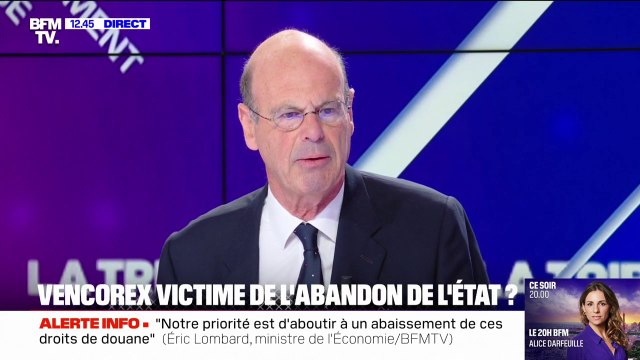 Reprise de Vencorex par un groupe chinois: Nous n'avons pas trouvé de solutions industrielles avec des entrepreneurs français , affirme Éric Lombard