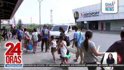 Mga biyahero, patuloy ang pagdating sa Manila North Port | 24 Oras Weekend