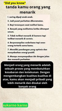 tujuh tanda yang menunjukkan bahwa kamu adalah orang yang menarik#sukses #pengusaha #muda