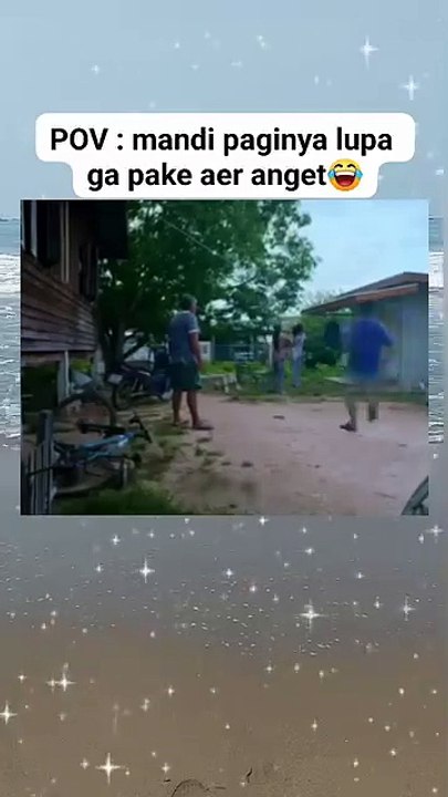 Kena air dingin, lupa diri😂