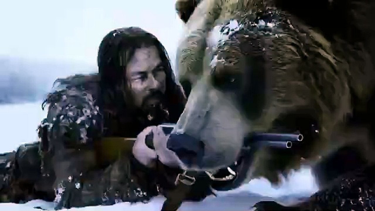 Bear Attack Scene  The Revenant  - Stunning Movie Clip