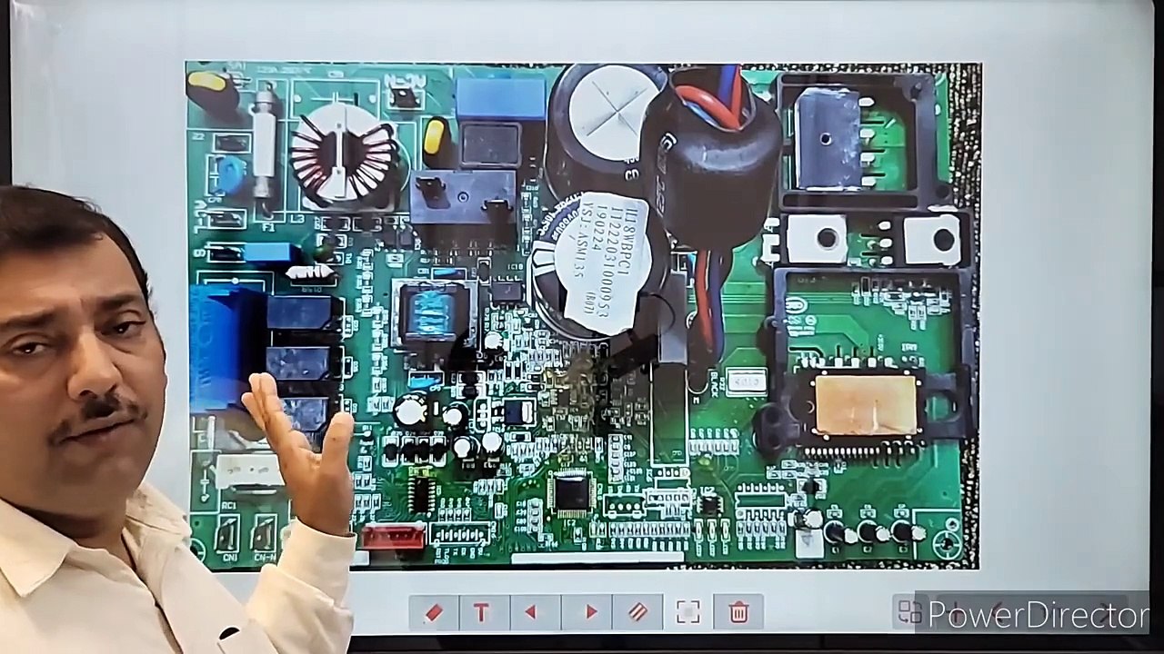 #252 AC PCB PFC SECTION _IGBT shorting problem in PCB E5 E6 E7 error code outdoor pcb
