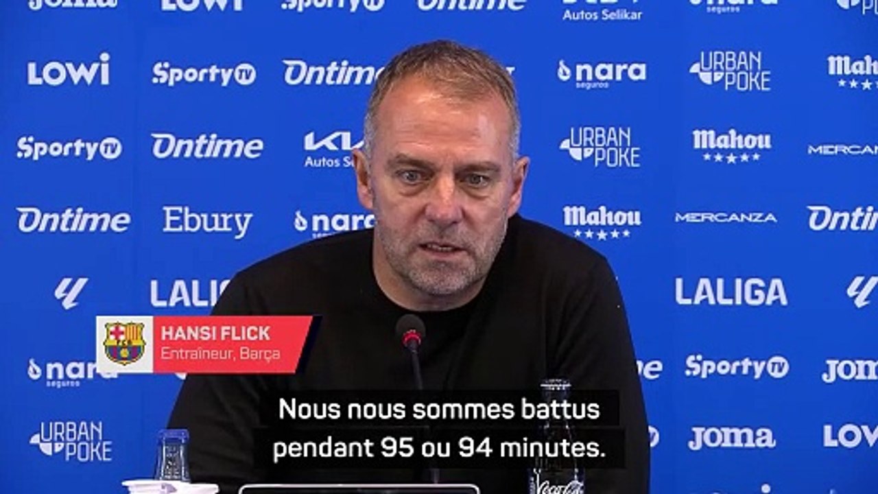 Flick salue l'effort "incroyable" de ses joueurs après le succès à Leganes