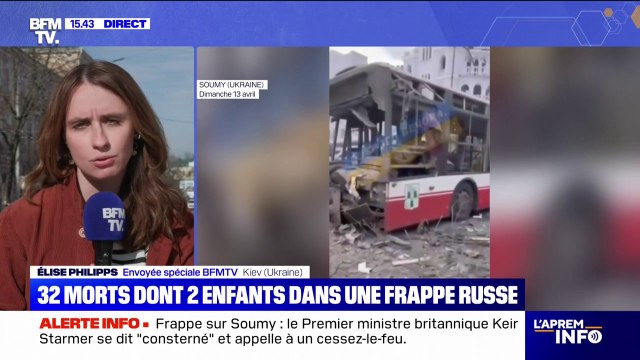 Frappe sur Soumy en Ukraine: selon les secours sur place, la frappe russe a fait 32 morts