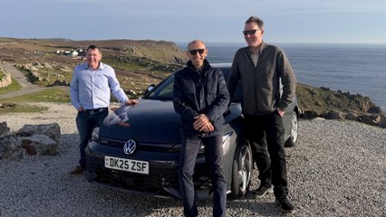 Mates break record for most efficient hybrid drive from Land's End to John O'Groats