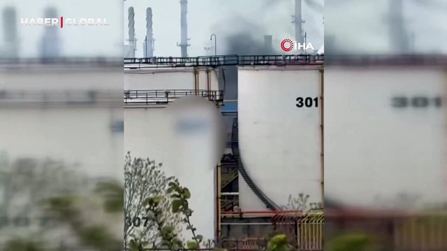 Akaryakıt dolum istasyonunda korkutan tatbikat