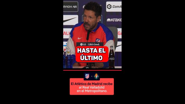 Simeone: Seguiremos con ilusión hasta el final del campeonato
