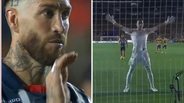 Sergio Ramos come Totti: mima il cucchiaio prima del rigore e il portiere...si gira