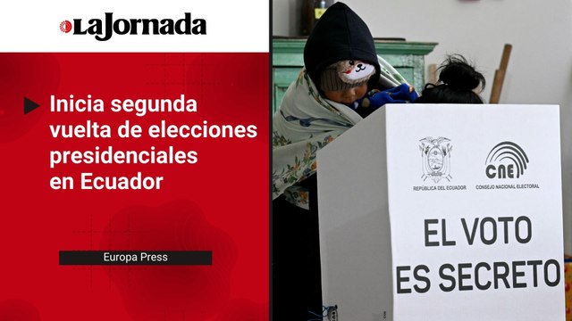 Abren las urnas para la segunda vuelta de las elecciones presidenciales de Ecuador