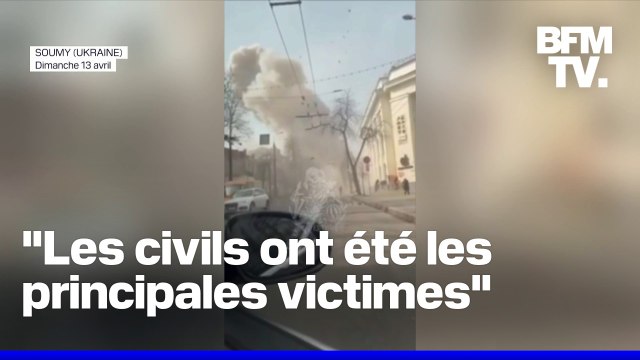 Une frappe russe a fait plusieurs dizaines de morts dans la ville frontalière de Soumy en Ukraine