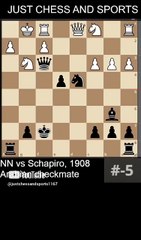 NN vs Schapiro, 1908. Arabian checkmate