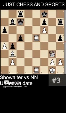 Jackson Showalter defeats NN with a Rook checkmate