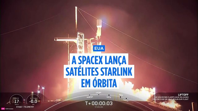 SpaceX lança 21 satélites Starlink em órbita terrestre baixa