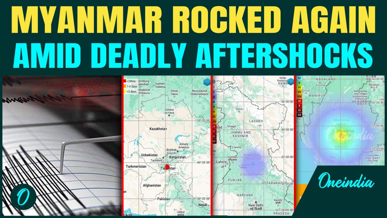 4 Earthquakes Rock Asia in 1 Hour | India, Myanmar & Tajikistan Hit Back-to-Back | Aftershocks