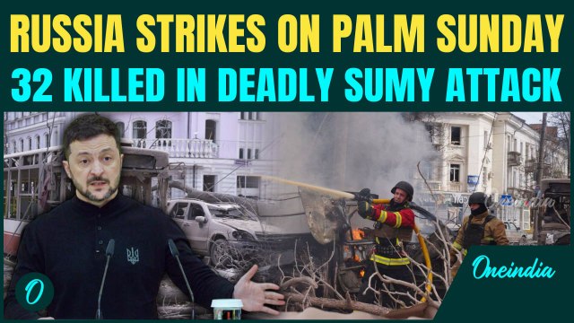 Russia Bombs Ukrainian City on Palm Sunday | 32 Dead in Sumy | Zelensky Slams Putin’s ‘Terror’