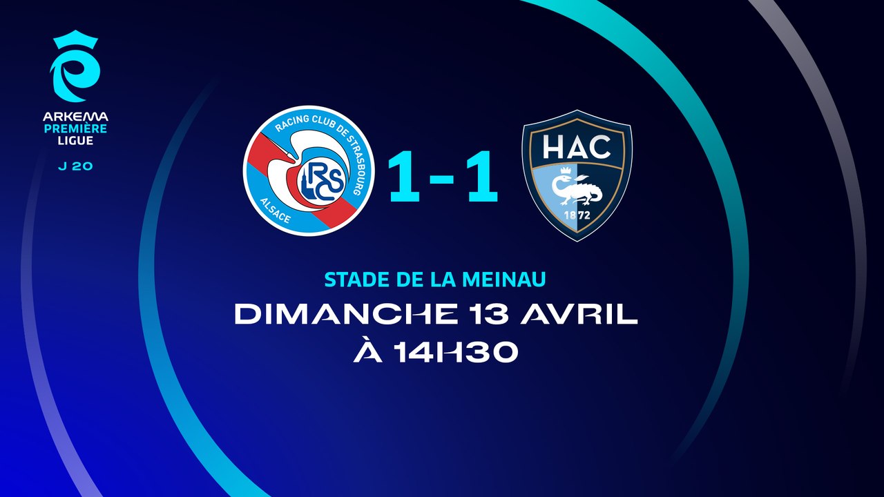 J20 I RC Strasbourg - Havre AC (1-1)
