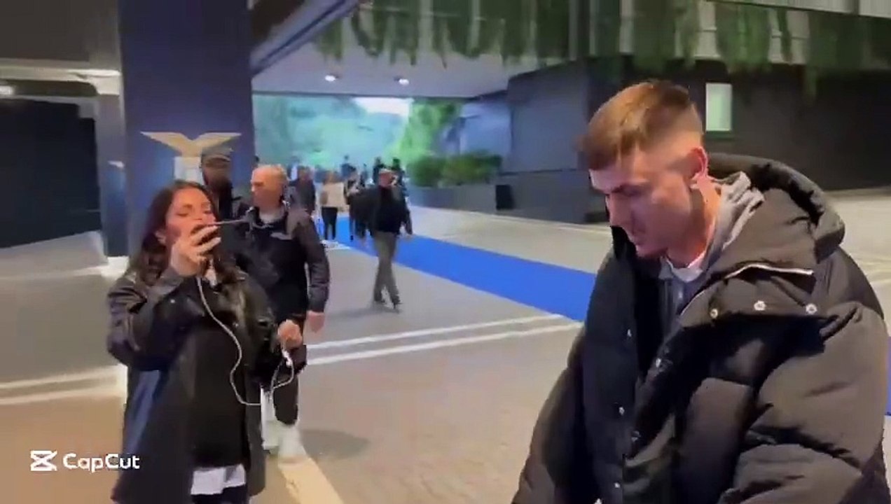 Patric arriva allo stadio prima di Lazio Roma: "Speriamo di vincere"