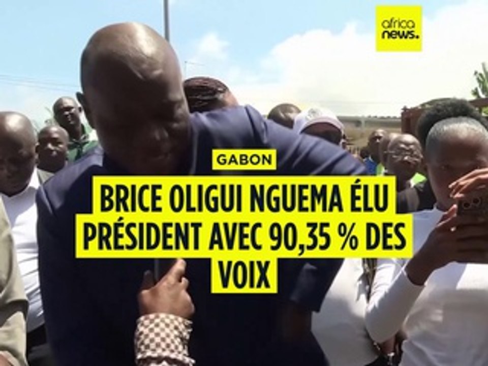 Gabon : Brice Oligui Nguema élu président avec 90,35 % des voix