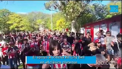 El apoyo al Pincha en City Bell en el clásico platense