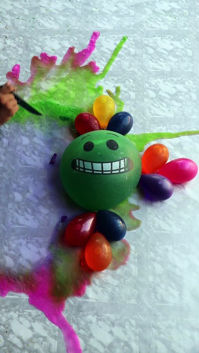 Happy Water Colorful Balloons - Feeling Happy Smiling Balloon Pop Reverse ASMR Satisfying