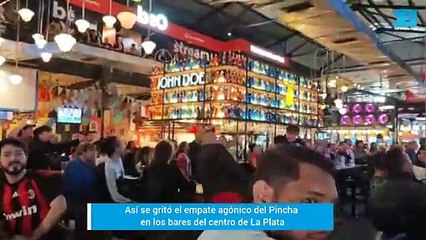 Así se gritó el empate agónico del Pincha en los bares del centro