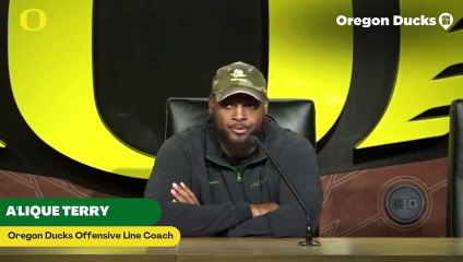 Oregon Ducks Offensive Line Coach A'lique Terry Talks Transfers and Their Impact Up Front