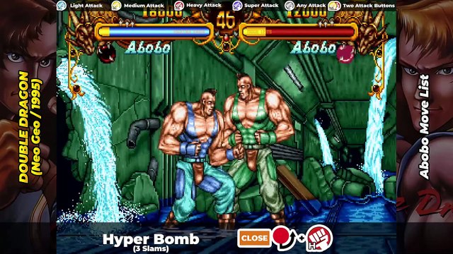 ABOBO MOVE LIST - Double Dragon (Neo Geo/1995)