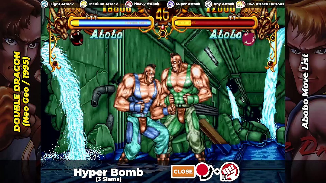 ABOBO MOVE LIST - Double Dragon (Neo Geo/1995)