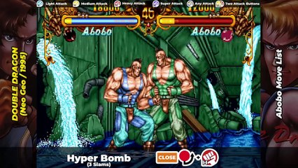 ABOBO MOVE LIST - Double Dragon (Neo Geo/1995)