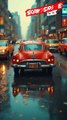 🚗✨ Vintage Car on the Street – Timeless Style in Motion 🕰️🌆