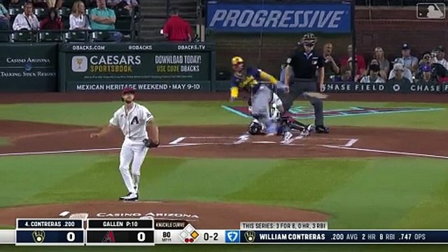 MLB: William Contreras castiga a Arizona con su tercer jonrón del año