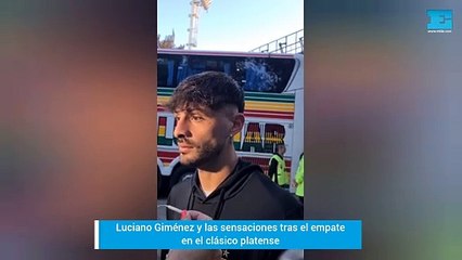 Luciano Giménez, el autor del empate del Pincha en el clásico platense