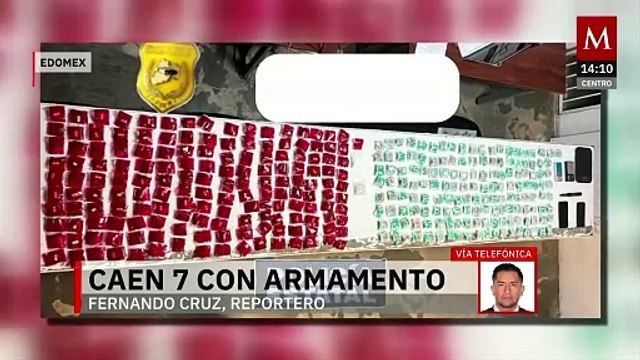 En el Estado de México detuvieron a un grupo de personas implicadas en portación de armas de fuego