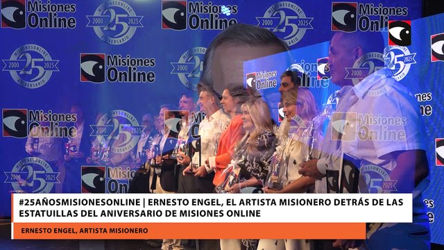Ernesto Engel, el artista misionero detrás de las estatuillas del aniversario de Misiones Online