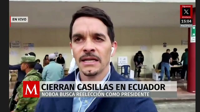 En Ecuador, se cierran los centros de votación para las elecciones presidenciales