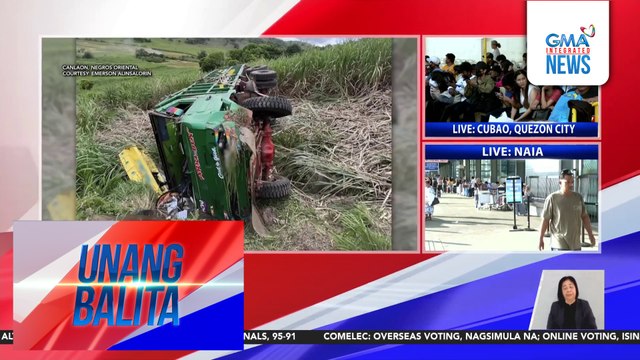 Driver, patay matapos tumagilid ang minamanehong truck | Unang Balita