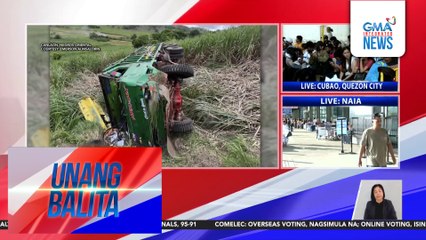 Driver, patay matapos tumagilid ang minamanehong truck | Unang Balita