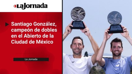 Santiago González, campeón de dobles en el Abierto de la Ciudad de México
