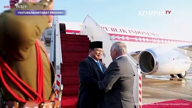 Momen Prabowo Dikawal Jet Tempur Angkatan Udara Yordania hingga Disambut Raja Abdullah II