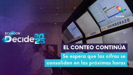 Medios de comunicación actualizan en tiempo real los datos de las elecciones ecuatorianas