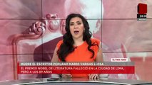 Fallece Mario Vargas Llosa, escritor peruano ganador del Nobel de Literatura