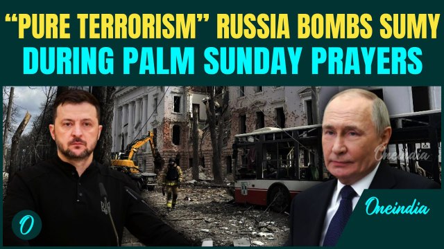 30+ Killed in Russian Strike on Ukraine’s Sumy During Palm Sunday Prayers | Zelenskyy’s Full Speech