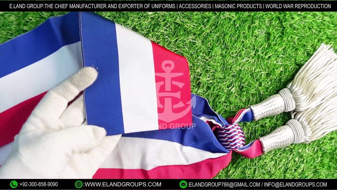 Echarpe tricolore classique, Écharpe de maire, Écharpe tricolore d'Adjoint au maire