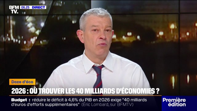 Budget 2026: comment le ministre de l'Économie, Éric Lombard, compte faire 40 milliards d'euros d'économies ?