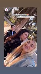 Η Ιωάννα Τούνη στην παιδική χαρά με τις φίλες της