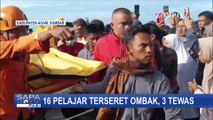 16 Pelajar Terseret Ombak Pantai Tiku Agam, 3 Meninggal Dunia